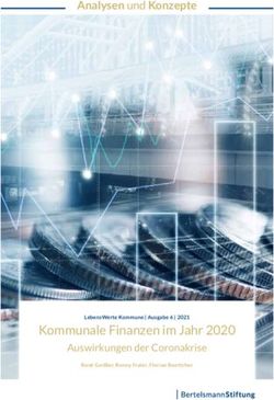 Kommunale Finanzen im Jahr 2020 - Analysen und Konzepte - Auswirkungen der Coronakrise - Bertelsmann Stiftung