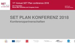 SET PLAN KONFERENZ 2018 - Konferenzpartnerschaften - SET-Plan conference 2018