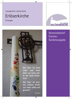 Erlöserkirche Gemeindebrief Corona-Sonderausgabe - Erlöserkirche Erlangen