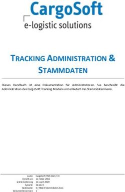 TRACKING ADMINISTRATION & STAMMDATEN - CargoSoft