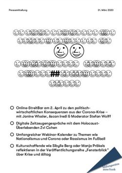 Digitale Angebote der Bildungsstätte Anne Frank - POLITISCHE BILDUNG IN ZEITEN DER PANDEMIE