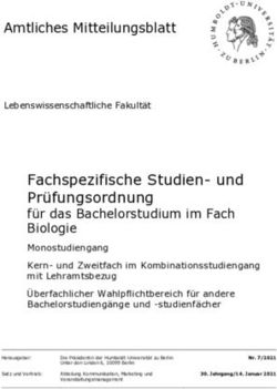 Fachspezifische Studien- und Prüfungsordnung - Gremien ...