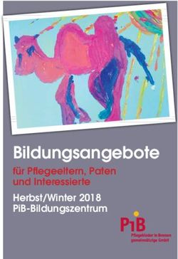 BILDUNGSANGEBOTE FÜR PFLEGEELTERN, PATEN UND INTERESSIERTE HERBST/WINTER 2018 PIB-BILDUNGSZENTRUM - PFLEGEKINDER IN BREMEN GGMBH