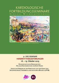 KARDIOLOGISCHE FORTBILDUNGSSEMINARE - SCHLOSS WILHELMINENBERG - Medizinische Ausstellungs- und Werbegesellschaft