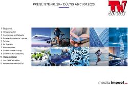 PREISLISTE NR. 20 - G&Uuml;LTIG AB 01.01.2020 - Media Impact