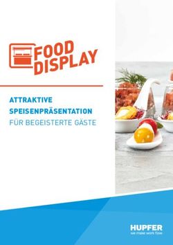 ATTRAKTIVE SPEISENPR&Auml;SENTATION F&Uuml;R BEGEISTERTE G&Auml;STE