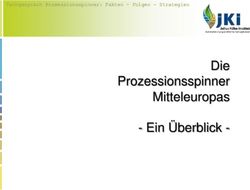 DIE PROZESSIONSSPINNER MITTELEUROPAS - EIN &Uuml;BERBLICK - BFR