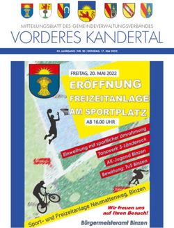 VORDERES KANDERTAL - Wir freuen uns auf Ihren Besuch! - MITTEILUNGSBLATT DES GEMEINDEVERWALTUNGSVERBANDES - Gemeinde Schallbach