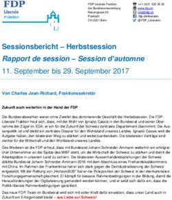 Sessionsbericht - Herbstsession - Rapport de session - Session d'automne - FDP ...