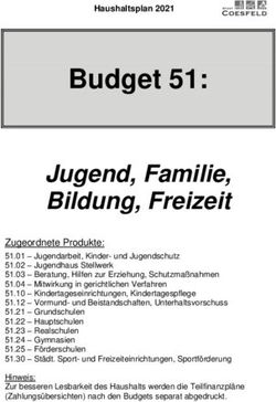 Budget 51: Jugend, Familie, Bildung, Freizeit - Stadt Coesfeld