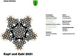 Kopf und Zahl 2021 - Kanton St. Gallen
