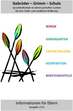 Gebrüder - Grimm - Schule - Informationen für Eltern - SCHULE KINDERGARTEN FRÜHBETREUUNG