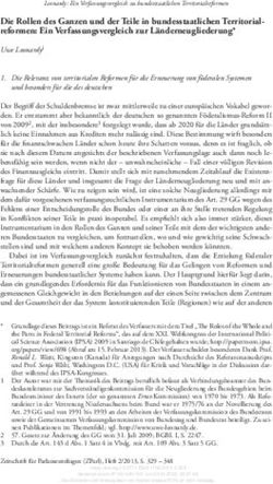 Die Rollen des Ganzen und der Teile in bundes staatlichen Territorial-reformen: Ein Verfassungsvergleich zur Länderneugliederung