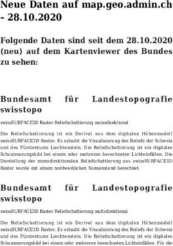 Neue Daten auf map.geo.admin.ch 28.10.2020 - Folgende Daten sind seit dem 28.10.2020 (neu) auf dem Kartenviewer des Bundes zu sehen