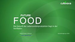 FUTURE - Die Zukunft der Lebensmittelproduktion liegt in der Vertikalen Nicole Thorpe, Cultinova - kommunikation.pur