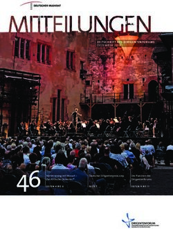 46 ZEITSCHRIFT DES DIRIGENTENFORUMS DEZEMBER 2018