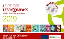 2019 IDEEN FÜR DEN UNTERRICHT IN KLASSE 5-8 - www.leipziger-lesekompass.de ab Mai 2019 - Leipziger Buchmesse