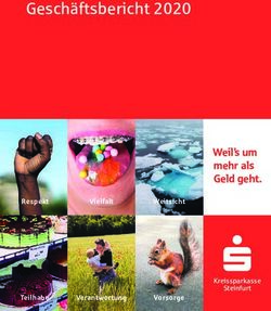 Geschäftsbericht 2020 - Weil's um mehr als Geld geht - Kreissparkasse Steinfurt