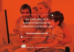 DIE &Uuml;BERARBEITETE RAHMENVEREINBARUNG &Uuml;BER DEN ELTERNURLAUB - AUSLEGUNGSLEITFADEN DES EGB
