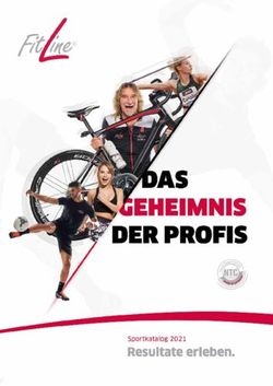 Experience results. Sport Catalogue 2021 - Experience results - FitLine