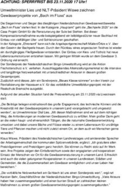 ACHTUNG: SPERRFRIST BIS 23.11.2020 17 Uhr! - Umweltminister Lies und NLT-Präsident Wiswe zeichnen Gewässerprojekte von "Bach im Fluss" aus