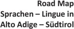 Road Map Sprachen - Lingue in Alto Adige - Südtirol
