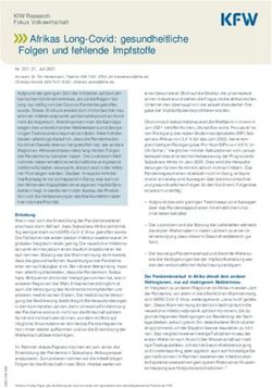 AFRIKAS LONG-COVID: GESUNDHEITLICHE - KFW