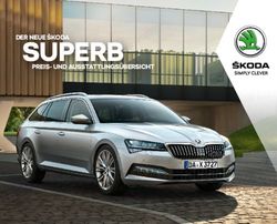 SUPERB PREIS- UND AUSSTATTUNGS&Uuml;BERSICHT