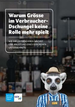 Warum Grösse im Verbraucher-Dschungel keine Rolle mehr spielt - WIE IHR UNTERNEHMEN WÄCHST EINE ANLEITUNG EINES GEBORENEN UNTERNEHMERS - CCV EU