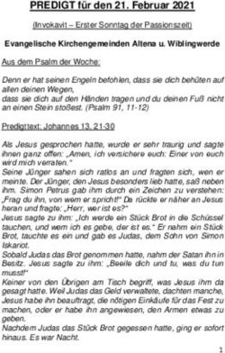 PREDIGT f&uuml;r den 21. Februar 2021 - Die n&auml;chsten ...