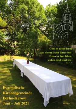 Evangelische Kirchengemeinde Berlin-Karow Juni - Juli 2021 - Gott ist nicht ferne von einem jeden unter uns. Denn in ihm leben, weben und sind wir.