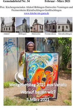 GEMEINDEBRIEFNR.34 FEBRUAR-MÄRZ2021 - KIRCHE IM GÄU