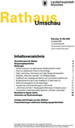 Inhaltsverzeichnis - Umschau