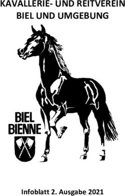 KAVALLERIE- UND REITVEREIN BIEL UND UMGEBUNG - Infoblatt 2. Ausgabe 2021