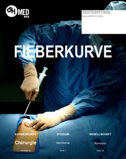 FIEBERKURVE - Chirurgie SCHWERPUNKT STUDIUM - ÖH Med Wien