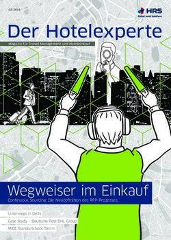 Der Hotelexperte - Wegweiser im Einkauf Continuous Sourcing: Die Neudefinition des RFP-Prozesses - HRS Global Hotel Solutions