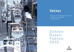 Vetter Experte für komplexe Entwicklung, aseptische Herstellung und Verpackung