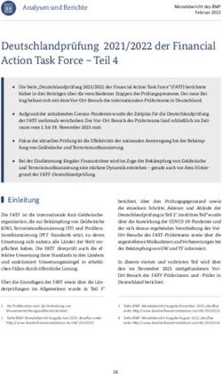 Deutschlandpr&uuml;fung 2021/2022 der Financial Action Task Force - Teil 4 - Bundesfinanzministerium