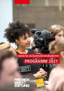 PROGRAMM 2021 www.fes.de/journalistenakademie Friedrich-Ebert-Stiftung