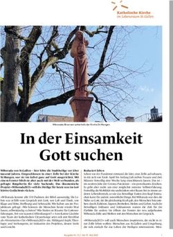In der Einsamkeit Gott suchen - kathsg.ch
