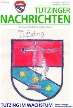 NACHRICHTEN TUTZINGER - TUTZING IM WACHSTUM Boom zwischen
