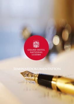 Seminardokumentation 2021 - Grand Hotel National Luzern