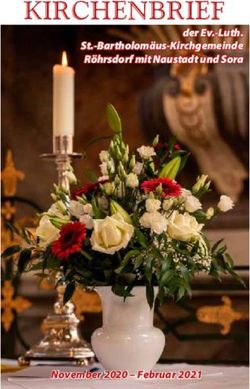 KIRCHENBRIEF der Ev.-Luth. St.-Bartholom&auml;us-Kirchgemeinde R&ouml;hrsdorf mit Naustadt und Sora - Kirchgemeinde R&ouml;hrsdorf