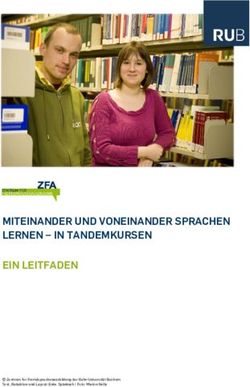 MITEINANDER UND VONEINANDER SPRACHEN LERNEN - IN TANDEMKURSEN EIN LEITFADEN - ZFA