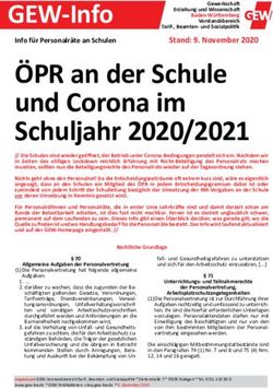 &Ouml;PR an der Schule und Corona im Schuljahr 2020/2021