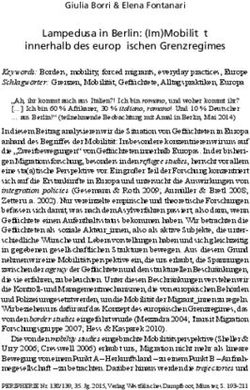 Lampedusa in Berlin: (Im)Mobilität innerhalb des europäischen Grenzregimes