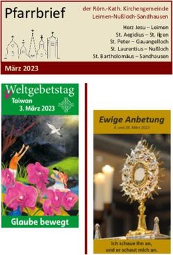 Pfarrbrief M&auml;rz 2023 der R&ouml;m.-Kath. Kirchengemeinde Leimen-Nu&szlig;loch-Sandhausen