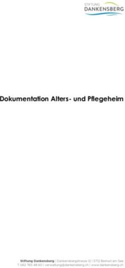 Dokumentation Alters- und Pflegeheim - Stiftung Dankensberg