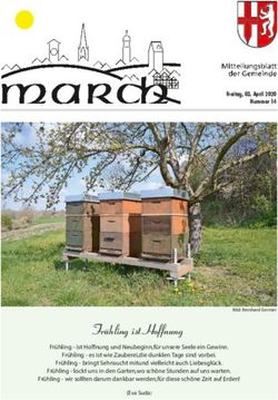 Fr&uuml;hling ist Hoffnung - Gemeinde March