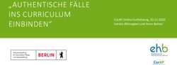 "AUTHENTISCHE F&Auml;LLE INS CURRICULUM EINBINDEN" - CurAP Online-Fortbildung, 20.11.2020 Sandra Altmeppen und Anne Bohrer
